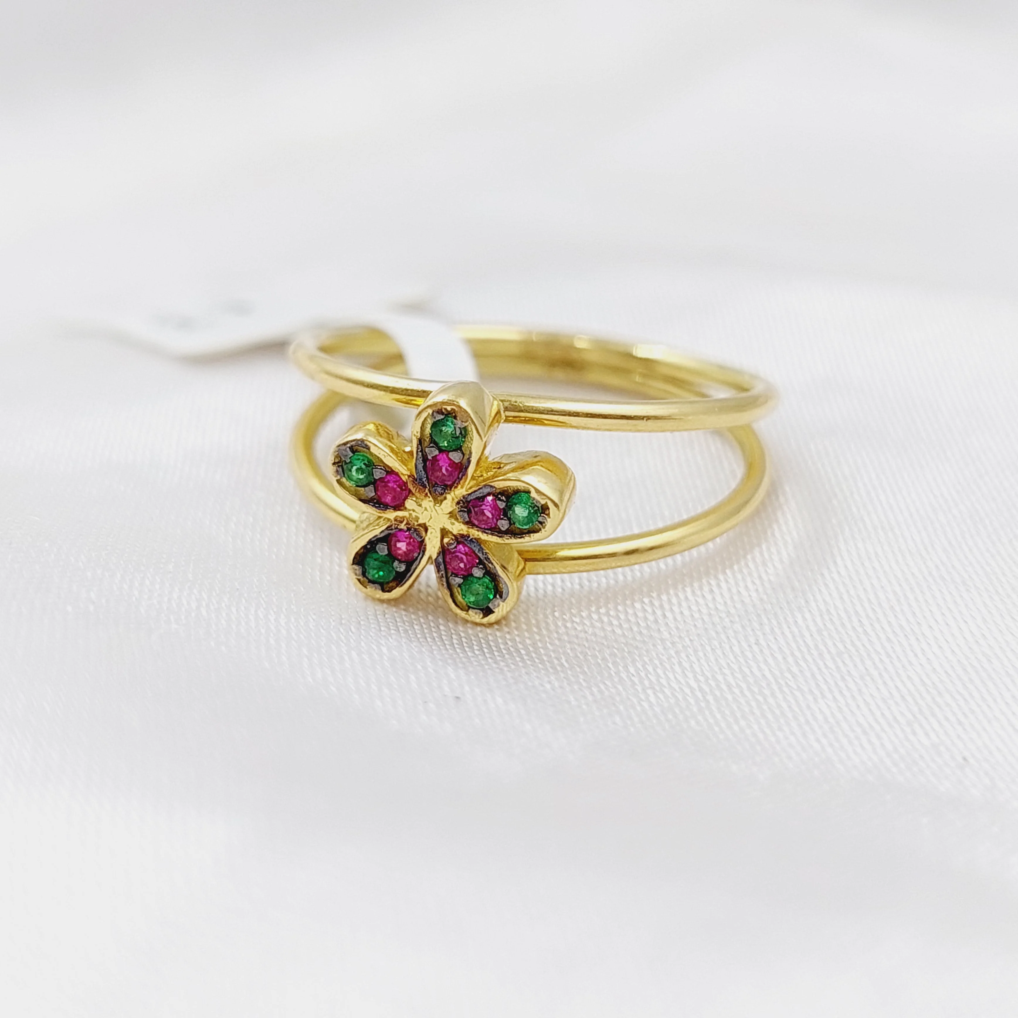 Enamel Rose Ring - Image 3