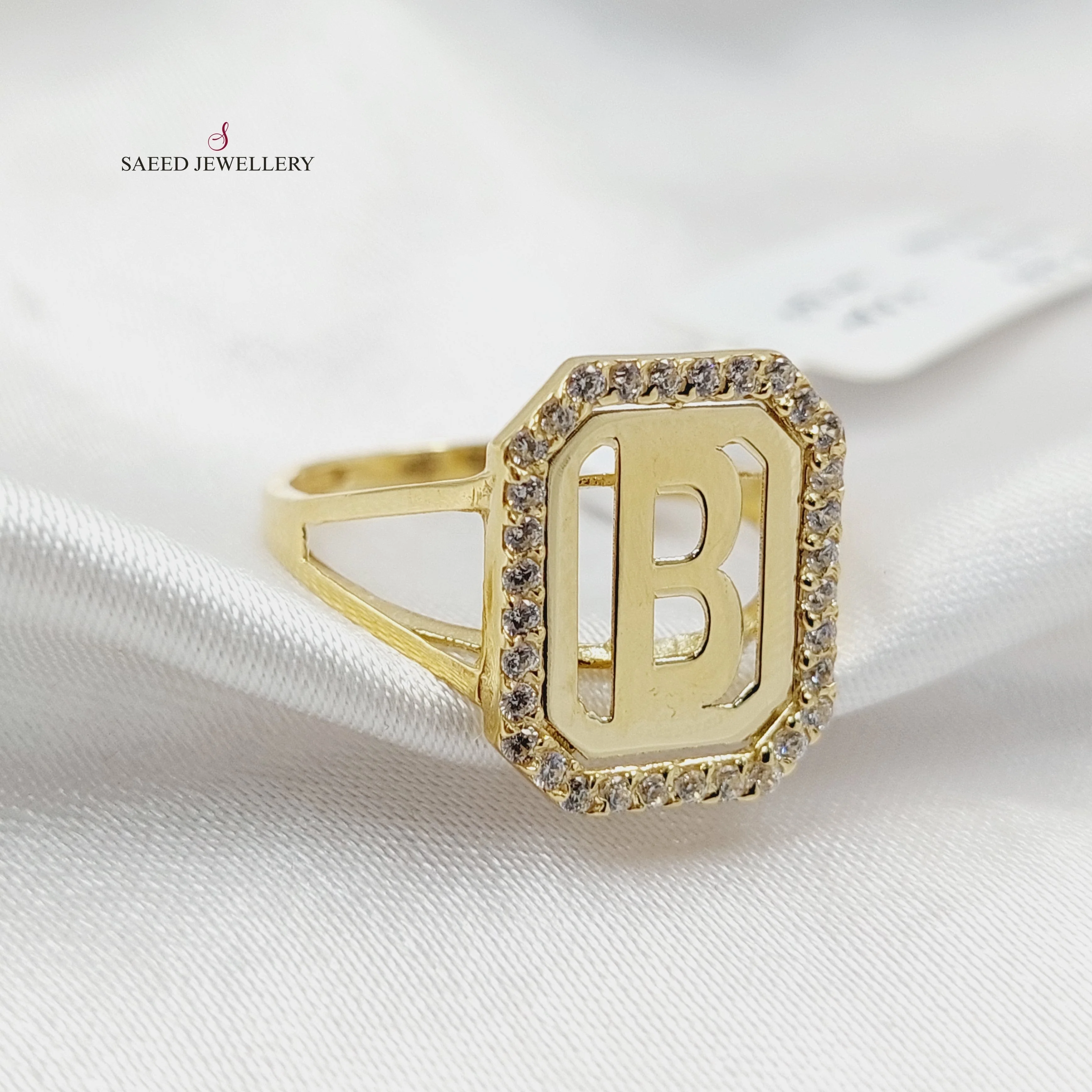 Zircon Studded B Letter - Image 4